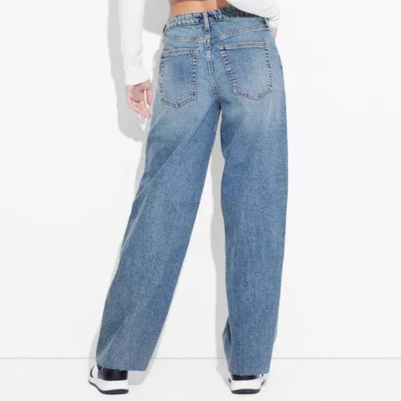 Women's Mid-Rise 90's Relaxed Straight Jeans - Wild Fable™ - Picture 3 of 5